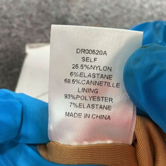 Meshki Tan Long Sleeve Ribbed Dress - Picture 6 of 6